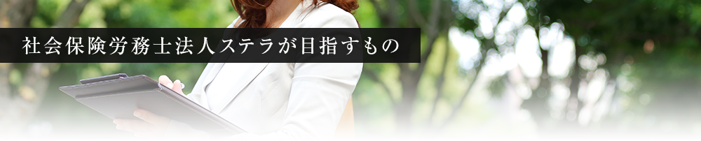 社会保険労務士法人ステラが目指すもの